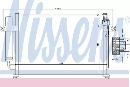 Радиатор кондиционера NISSENS 94646