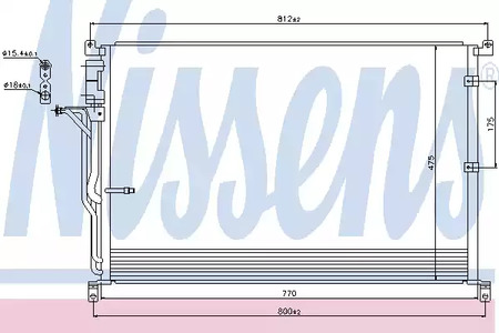 Радиатор кондиционера NISSENS 94724