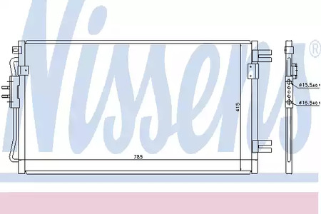Радиатор кондиционера NISSENS 94806