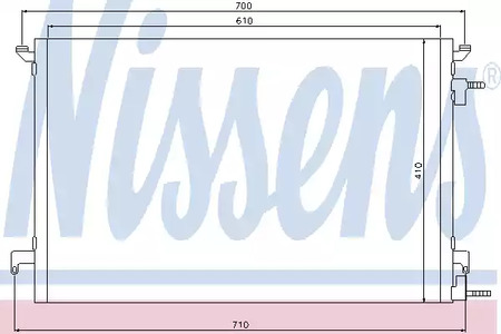 Радиатор кондиционера NISSENS 94852
