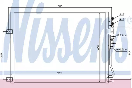 Радиатор кондиционера NISSENS 94931
