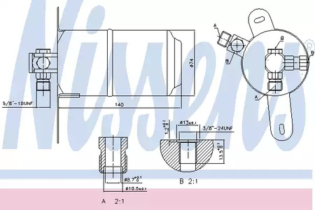 Осушитель кондиционера NISSENS 95184