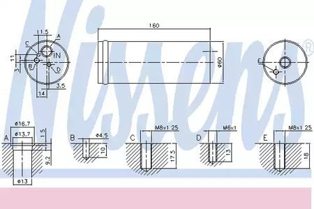 Осушитель кондиционера NISSENS 95524