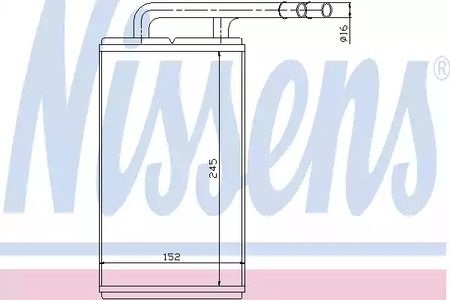 Радиатор отопителя NISSENS 71740