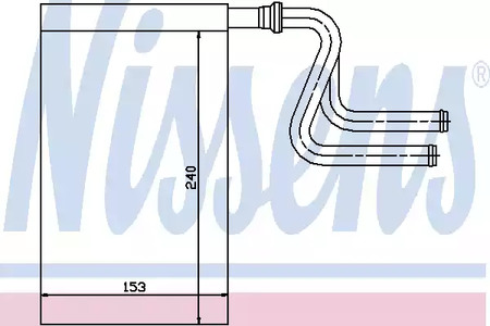 Радиатор отопителя NISSENS 71745