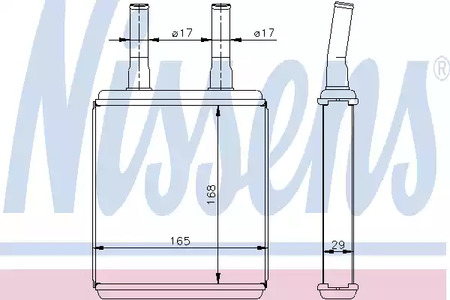 Теплообменник отопления салона NISSENS 77604