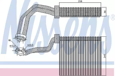 Испаритель кондиционера NISSENS 92293