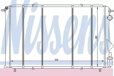 Радиатор системы охлаждения NISSENS 63874