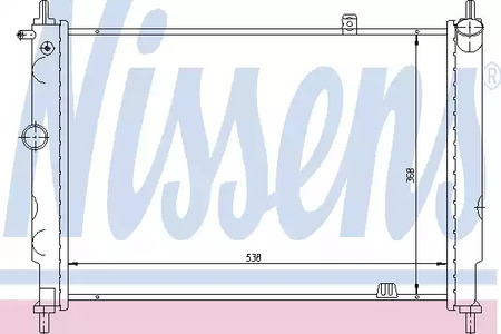 Радиатор системы охлаждения NISSENS 63059