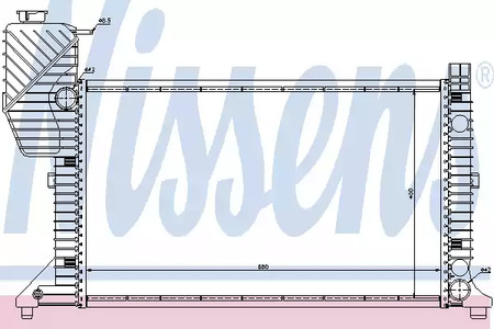 Радиатор системы охлаждения NISSENS 62664A