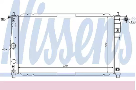 Радиатор системы охлаждения NISSENS 61654