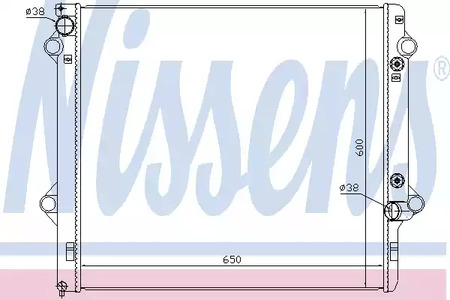 Радиатор системы охлаждения NISSENS 646888