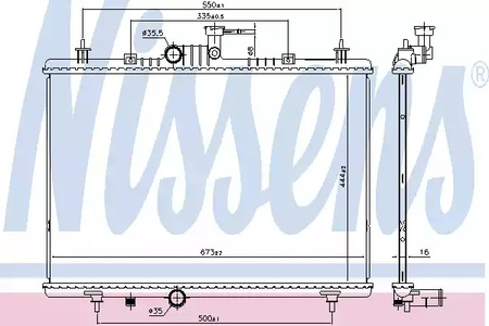 Запчасть NISSENS 637645