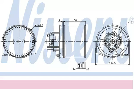 Вентилятор отопителя NISSENS 87026