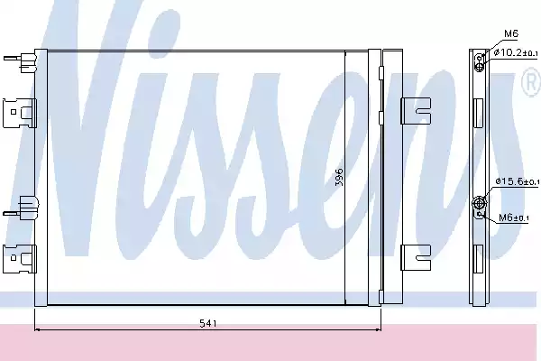 Радиатор кондиционера NISSENS 940262