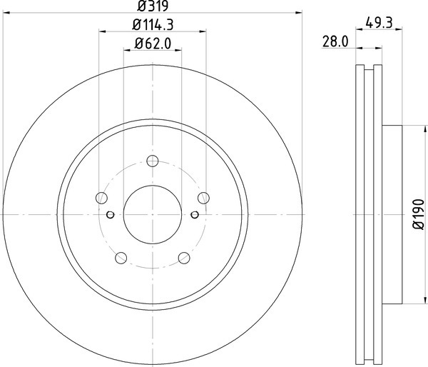 Диск тормозной NISSHINBO ND1018K