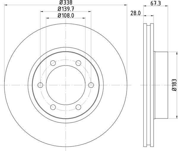 Диск тормозной NISSHINBO ND1045K