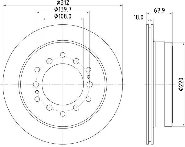 Диск тормозной NISSHINBO ND1093K