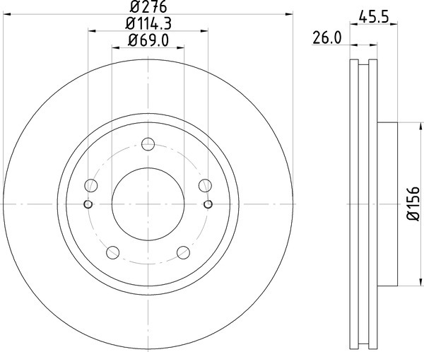 Диск тормозной NISSHINBO ND3030K