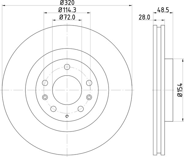 Диск тормозной NISSHINBO ND5015K