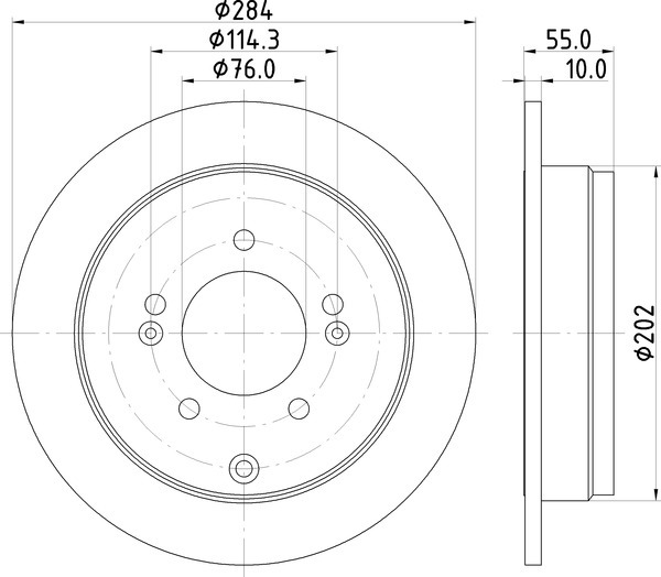 Диск тормозной NISSHINBO ND6058K