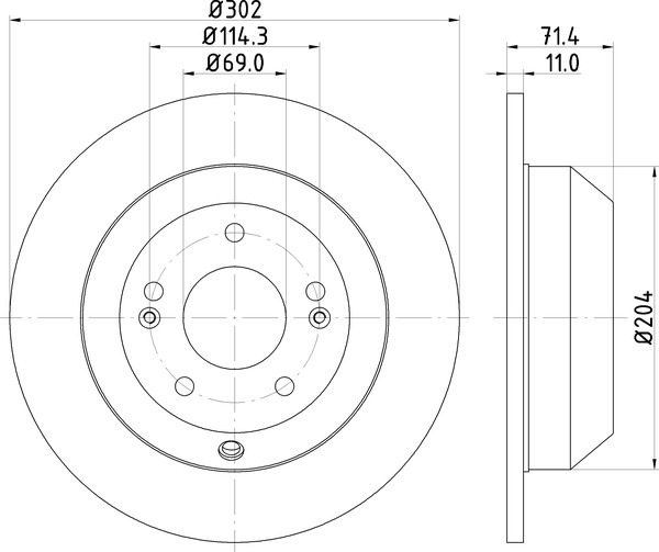 Диск тормозной NISSHINBO ND6066K