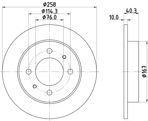 Диск тормозной NISSHINBO ND6081