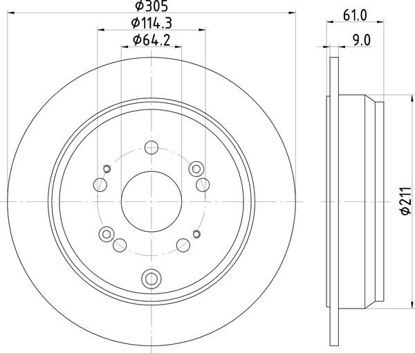 Диск тормозной NISSHINBO ND8036K
