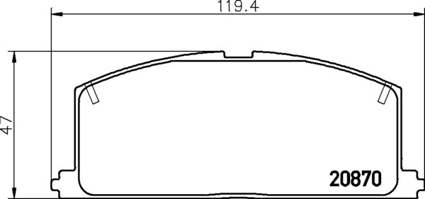 Колодки тормозные NISSHINBO NP1001