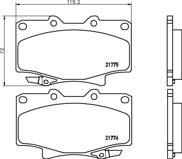 Колодки тормозные NISSHINBO NP1043