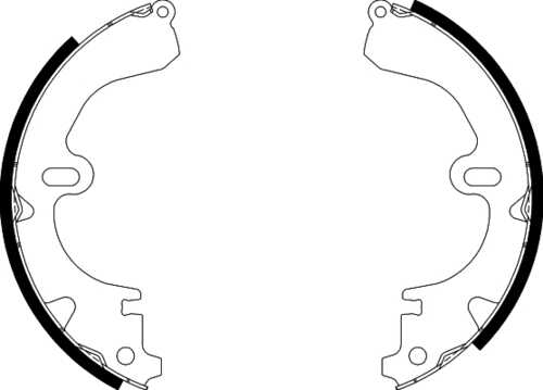 Комплект барабанных тормозных колодок NISSHINBO NS1004
