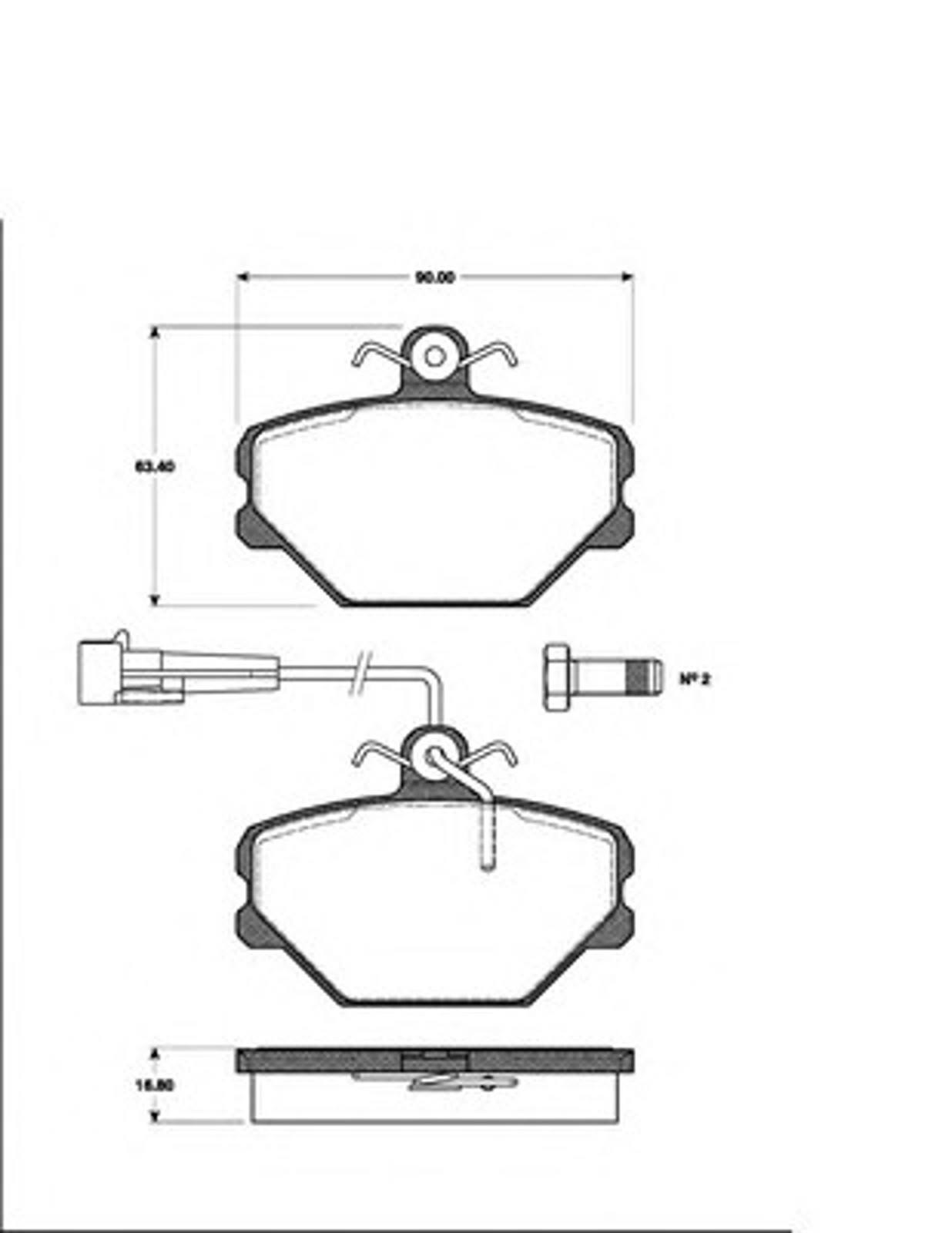 Колодки тормозные дисковые NK 222325