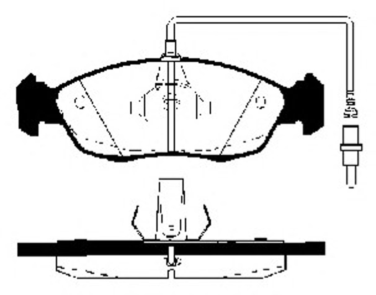 Колодки тормозные дисковые NK 223726