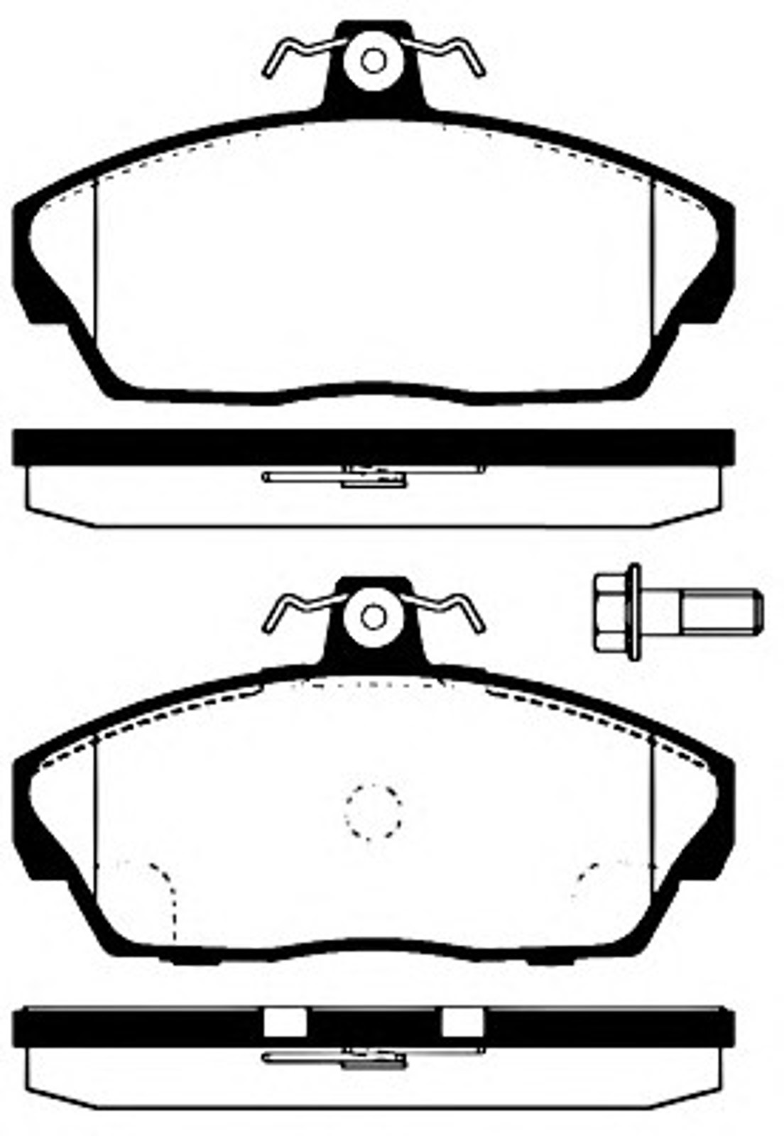 Колодки тормозные дисковые NK 224022