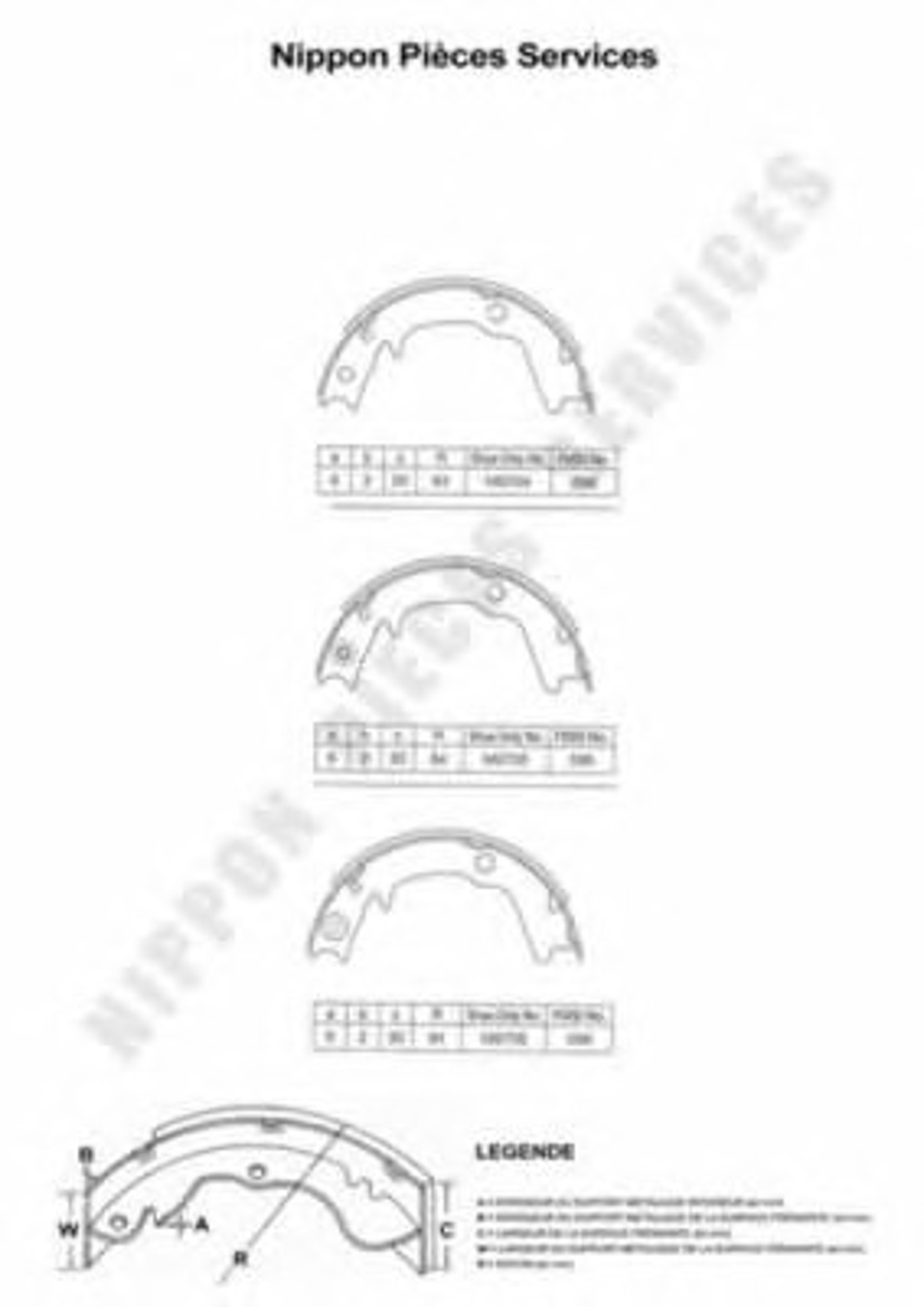 Тормозные колодки NPS M350I19