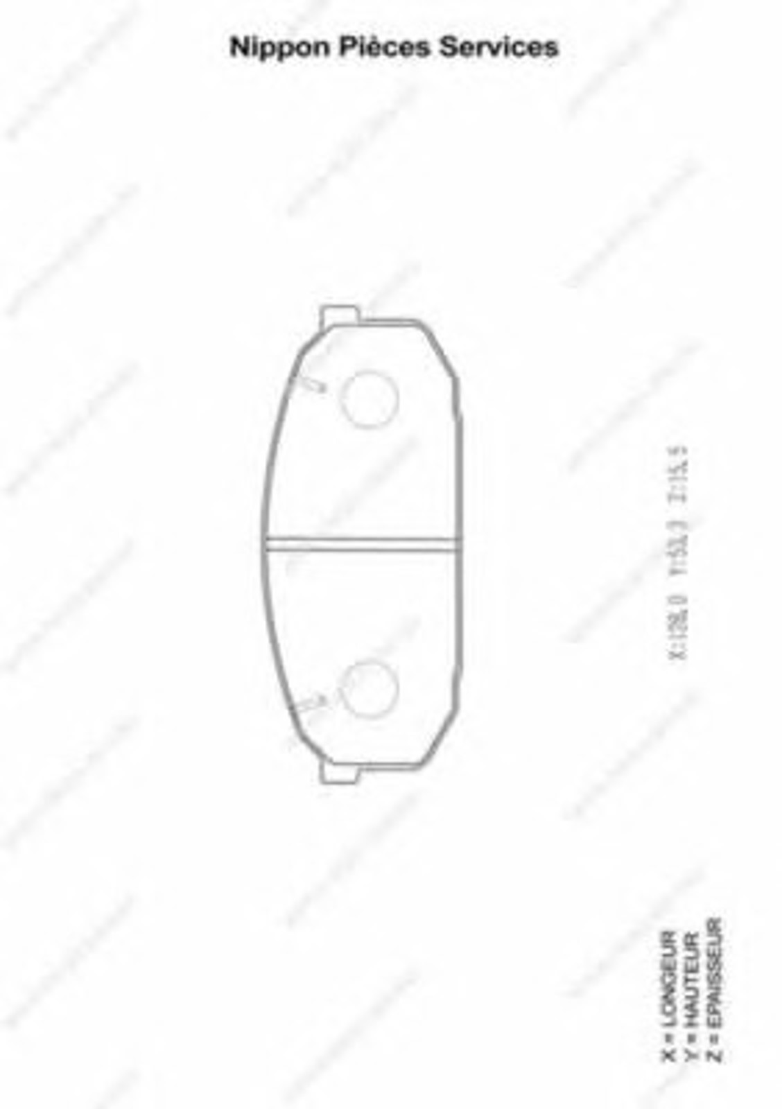 Колодки тормозные дисковые NPS M360A41
