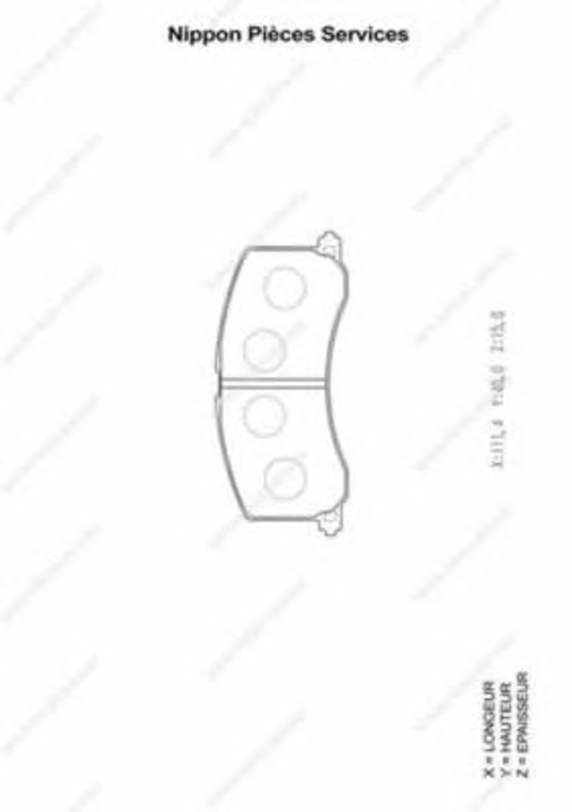Колодки тормозные дисковые NPS S360I13