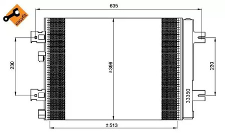 Радиатор кондиционера NRF 35947