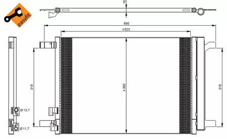 Конденсатор кондиционера NRF 35968