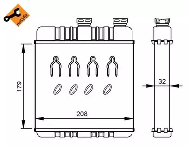 Вентилятор отопителя NRF 54279