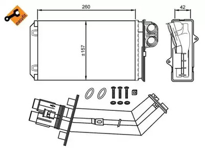 Теплообменник отопление салона easy fit
