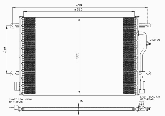 Конденсатор кондиционера NRF 35465