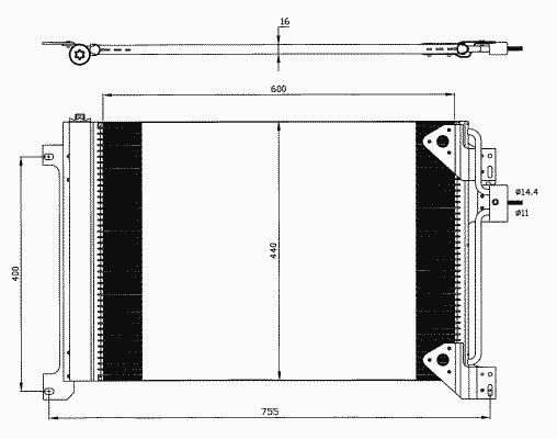 Конденсатор кондиционер NRF 35625