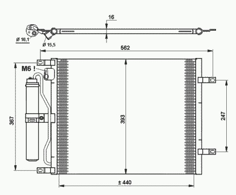 Конденсатор кондиционера NRF 35784