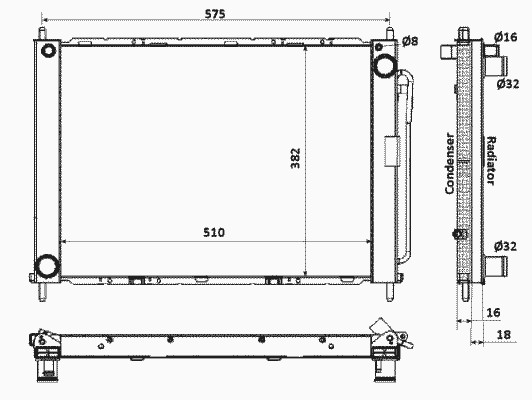 Конденсатор кондиционера NRF 35886