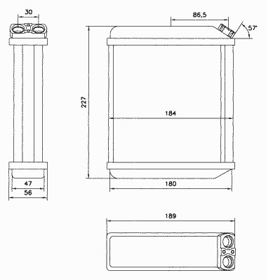 Теплообменник отопление салона NRF 52219