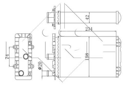 Теплообменник отопления салоны easy NRF 54321