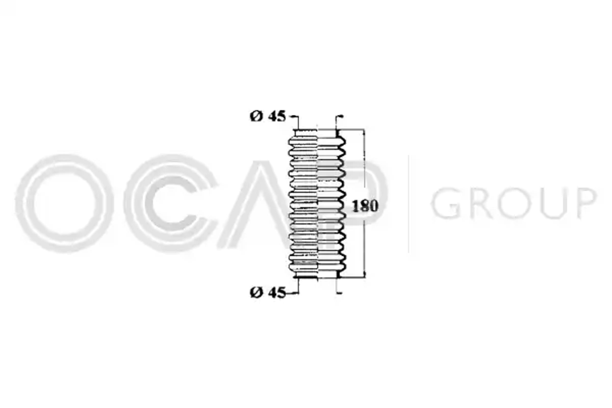 Пыльник рулевой рейки OCAP 1211262