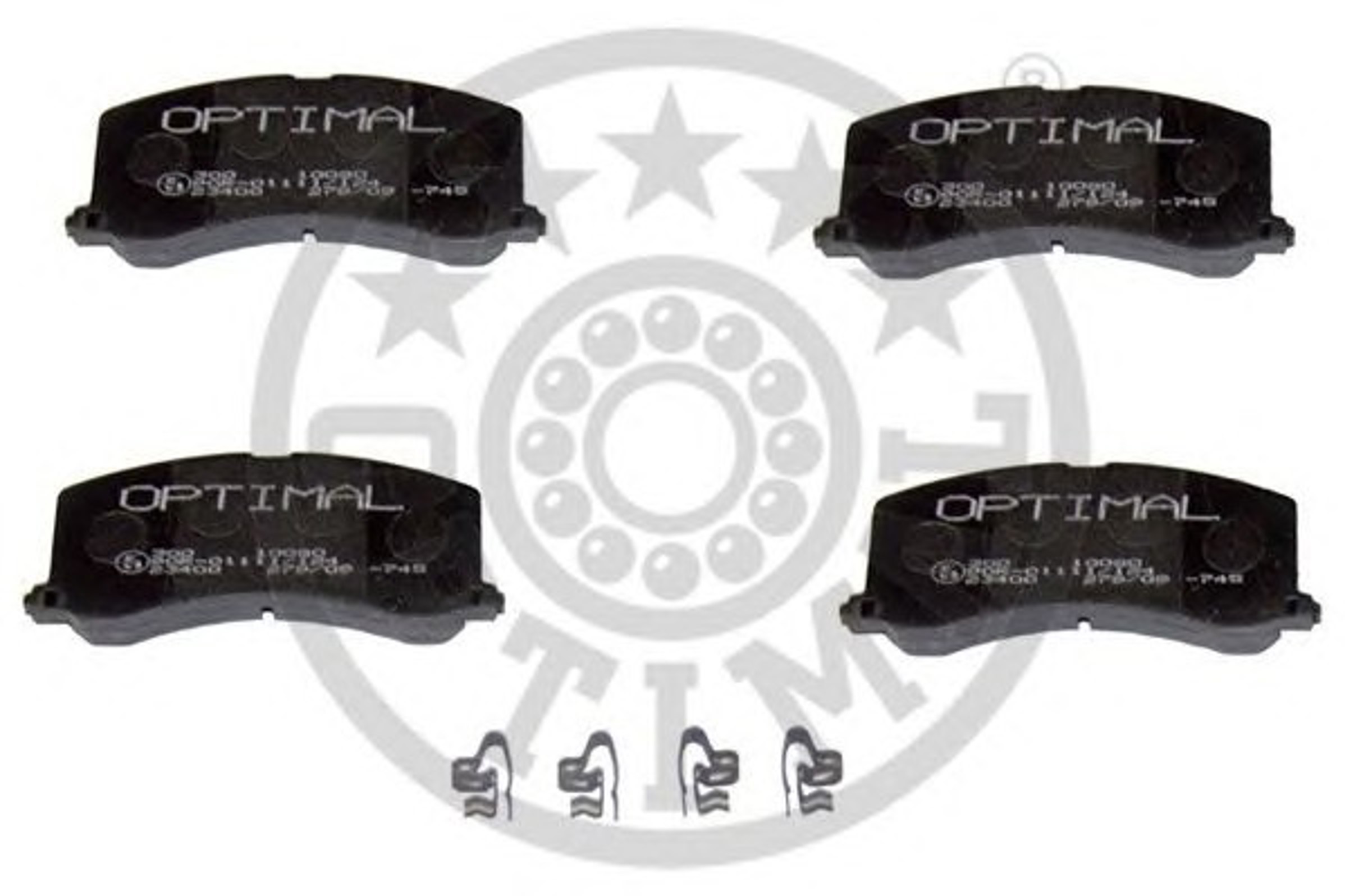 Колодки тормозные дисковые OPTIMAL 10080