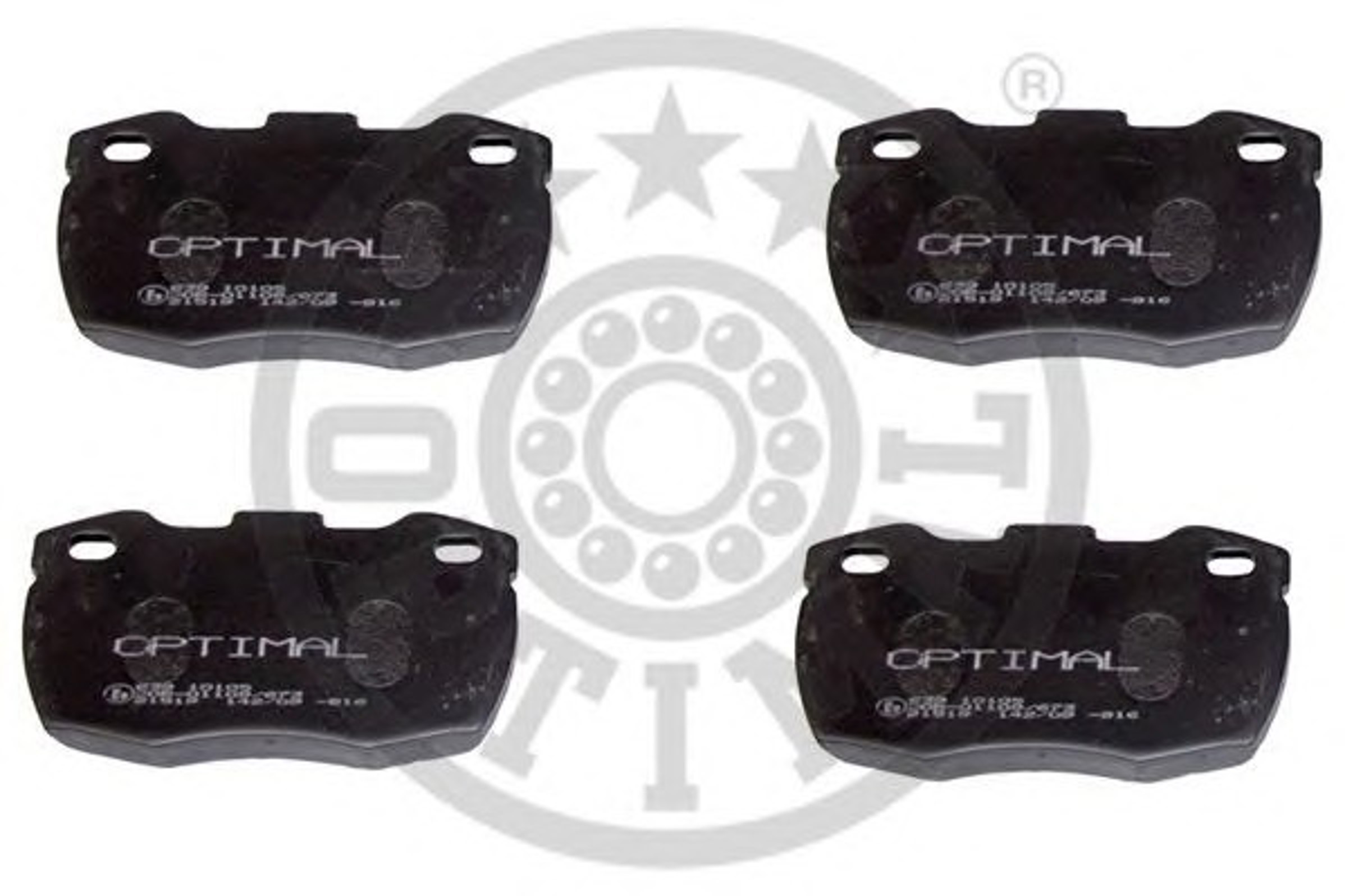 Колодки тормозные дисковые OPTIMAL 10105